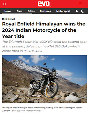 ICOTY 2024 Evo India